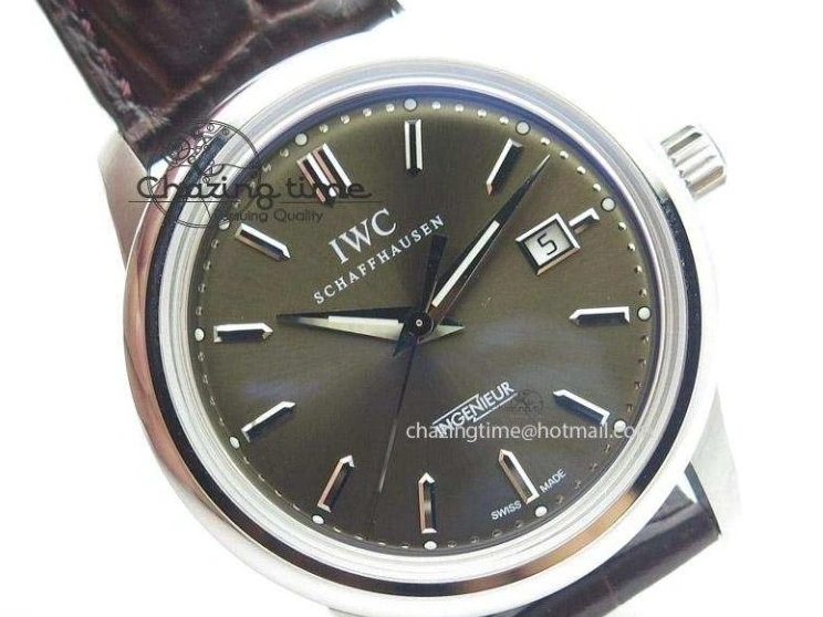 MIROTIME 0303 Affordable Ingeniuer St.Laurens SS Brown Dial MK 1:1 Best Edition On Black Leather Strap A 7365